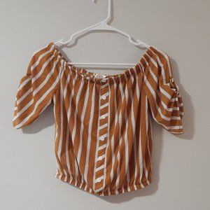 Off shoulder crop top